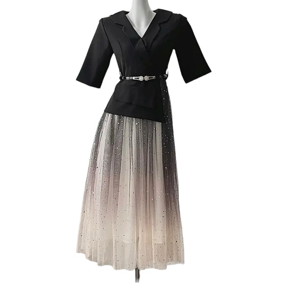 The Mehalia Tulle Star Layered Dress Size 8 Medium - Picture 4 of 14